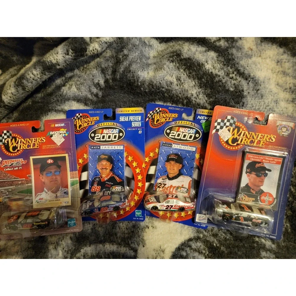 NASCAR Winners Circle Lot of 4 Sealed 1:64 Diecast Jeff Gordon Jarrett Atwood Ir